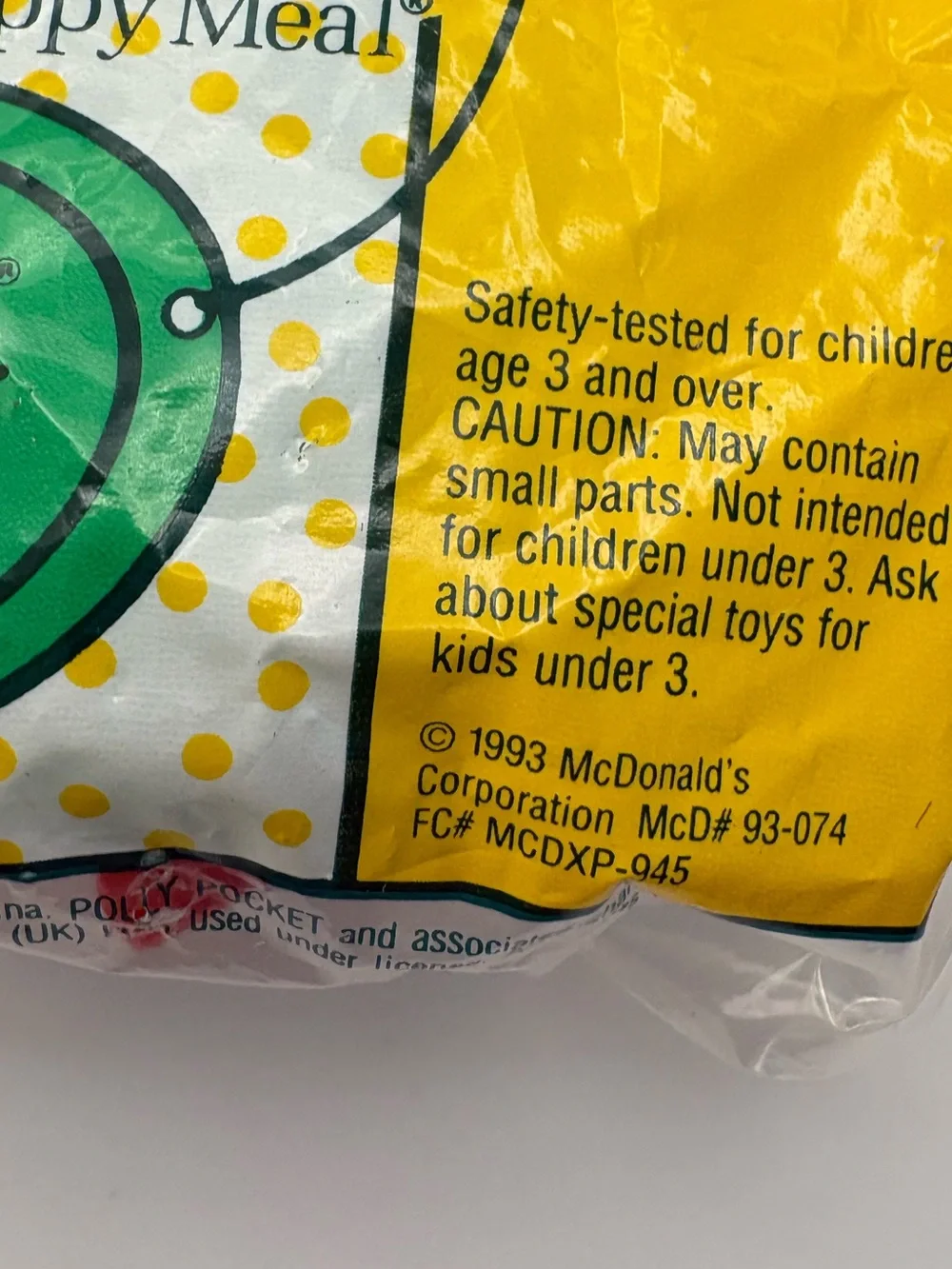 2 Vintage Polly Pocket McDonald's Happy Meal Toys, 1993 & 1995